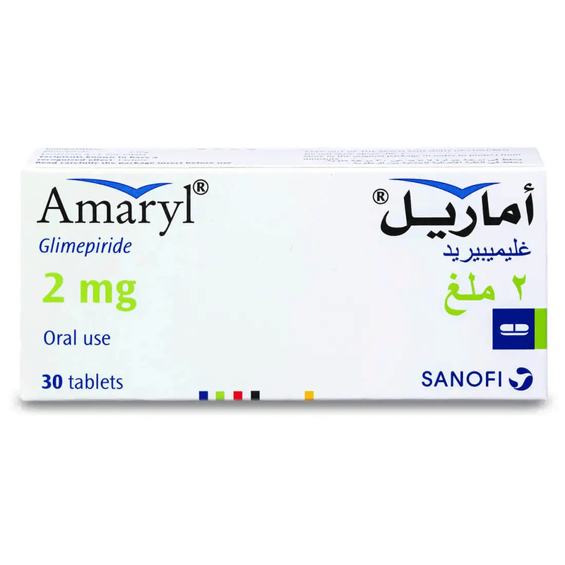 AMARYL 2 MG 30 TABLETS