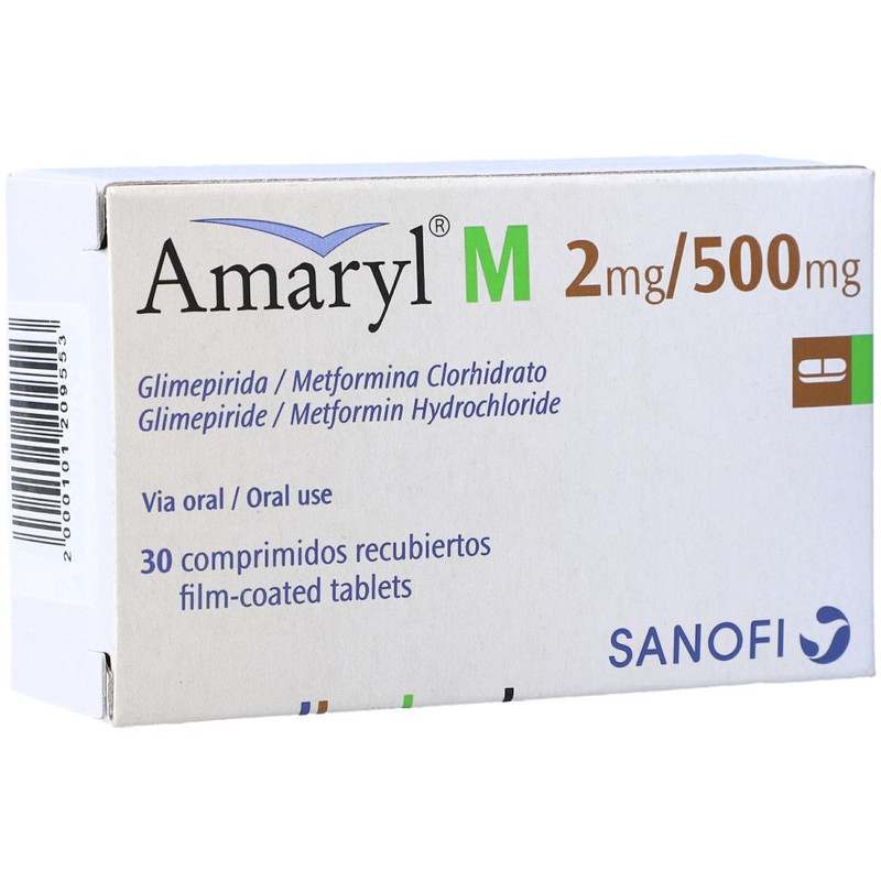 AMARYL M 2 MG/ 500 MG TABLETS