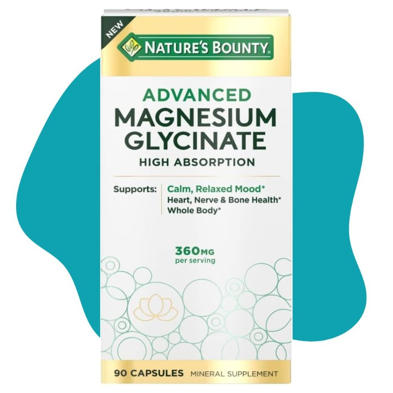 [I137156] NATURE'S BOUNTY ADVANCED MAGNESIUM GLYCINATE 360MG 90CAPSULES