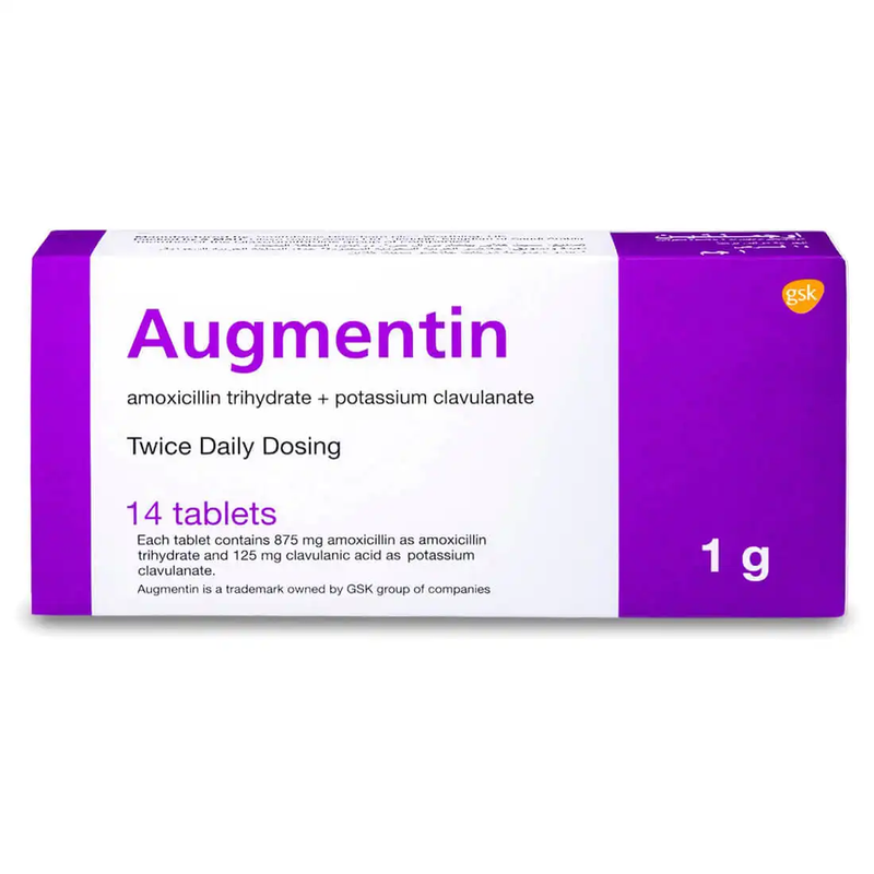 AUGMENTIN 1 GM 14 TABLETS