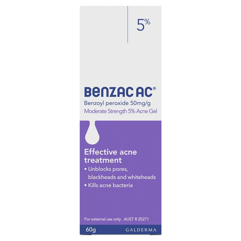 BENZAC AC 5% 60GM GEL