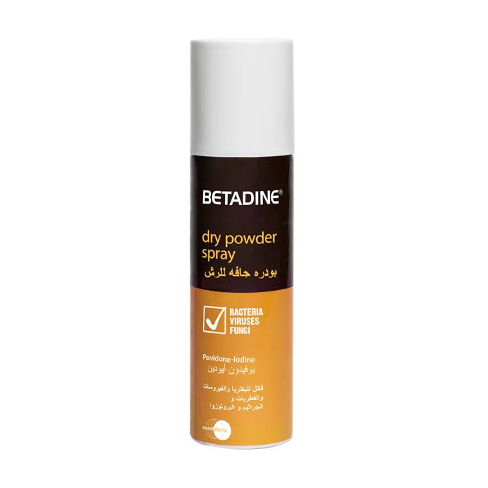 BETADINE DRY POWDER SPRAY 55 MG