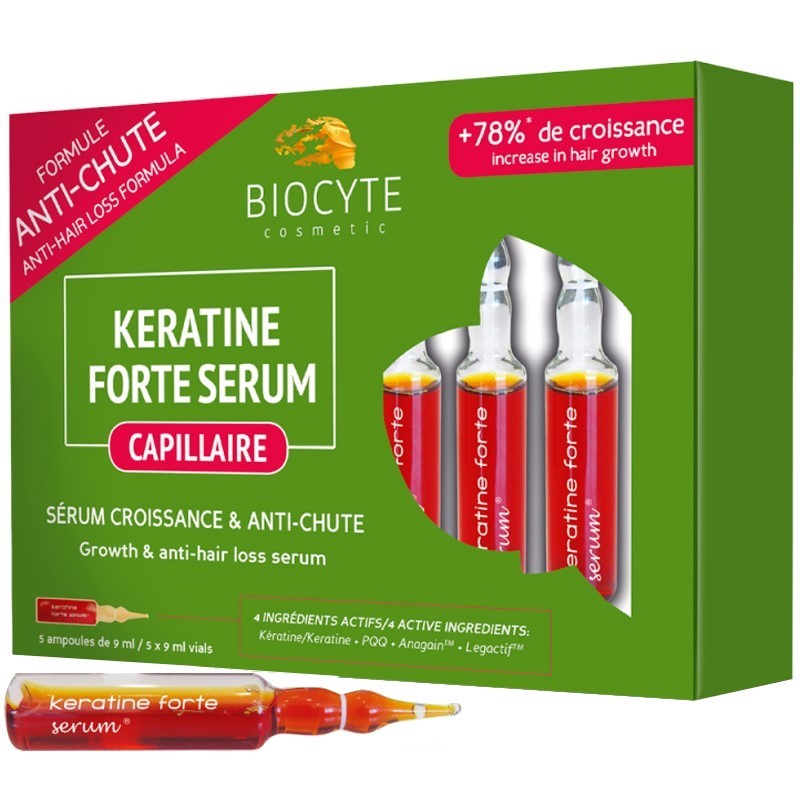 BIOCYTE KERATINE FORTE SERUM 5 X 9ML VIALS