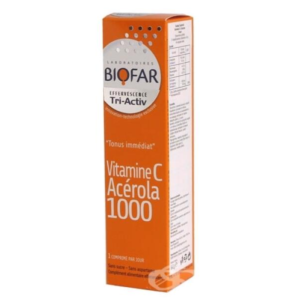 BIOFAR VITAMINE C ACEROLA 15 EFFERVESE