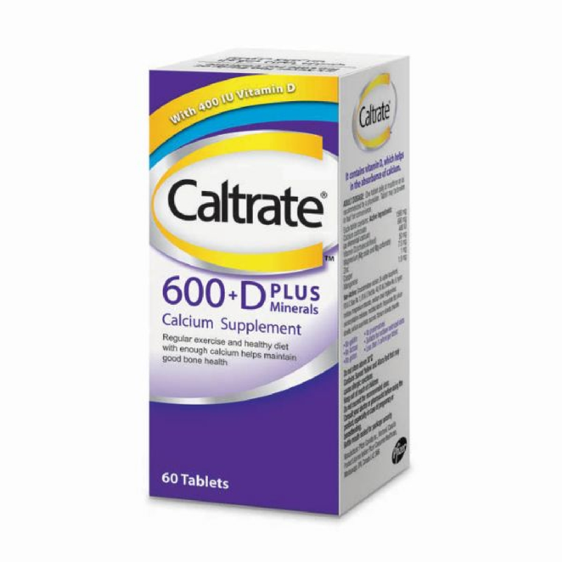 CALTRATE 600 + D PLUS MINERALS 60 TABLETS