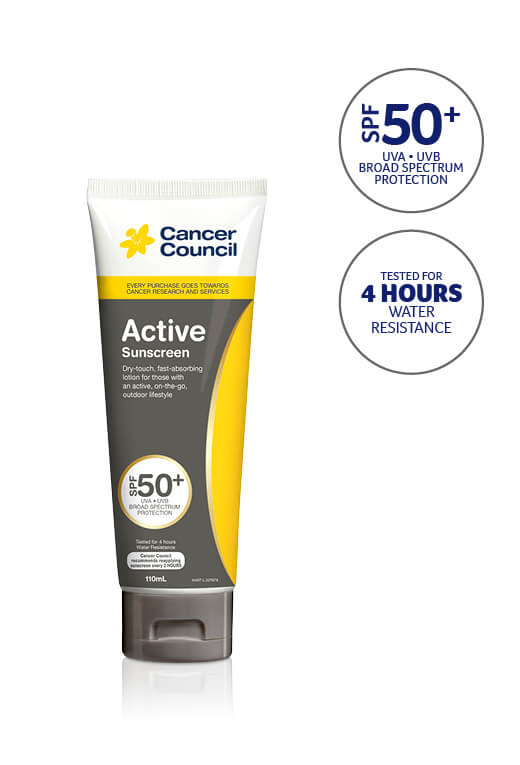 CANCER COUNCIL ACTIVE SPF 50+ 110 ML