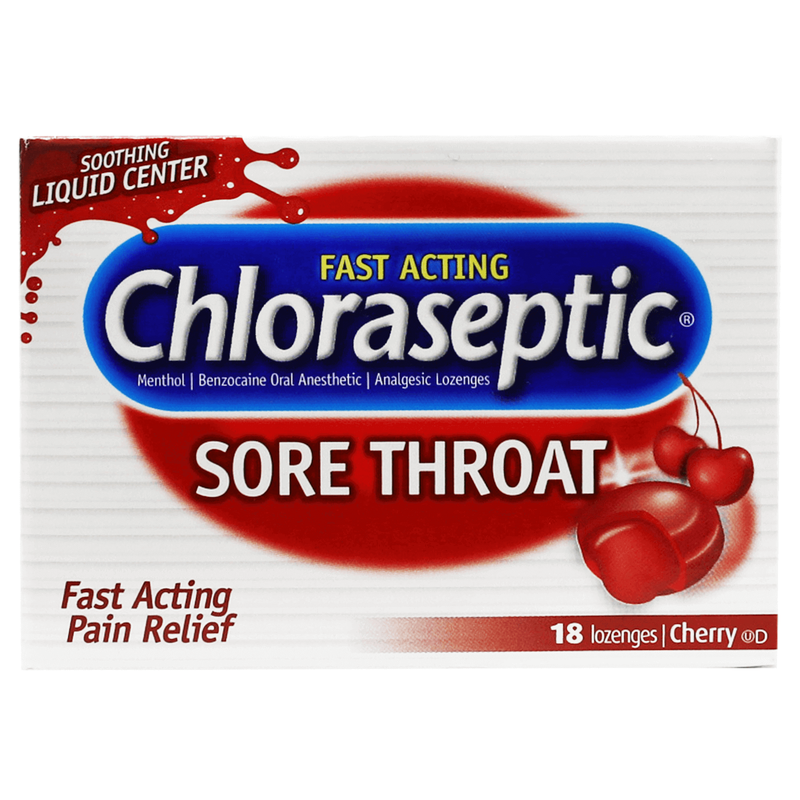 CHLORASEPTIC CHERRY 18 LOZENGES