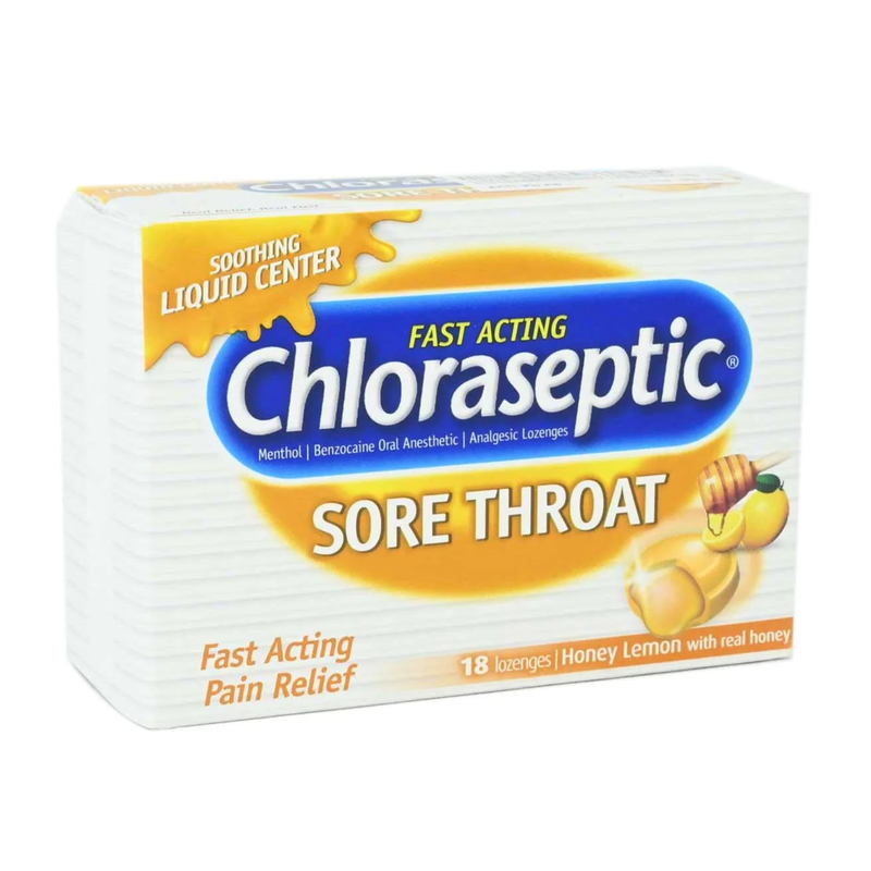 [I137331] CHLORASEPTIC HONEY LEMON 18 LOZENGES