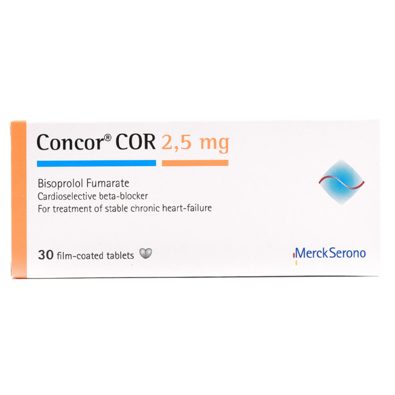 CONCOR 2.5 MG 30 TABLETS