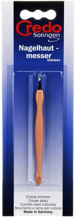 [I137377] CREDO CUTICLE TRIMMER STAINLESS APRICOT BLST 12610
