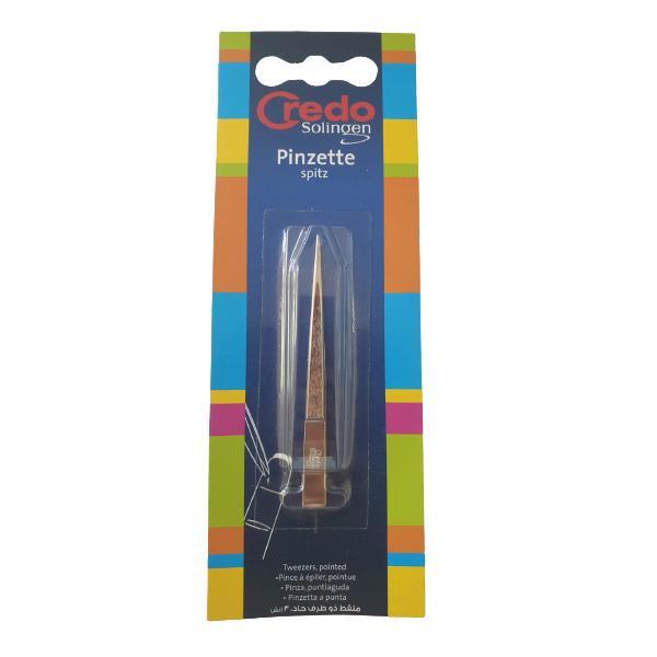 [I137379] CREDO TWEEZER 3'' POINTED NICKEL PLATED BLSTR 14010