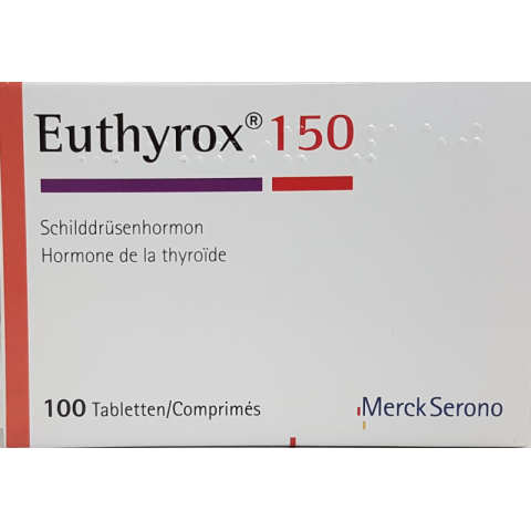 EUTHYROX 150 MCG 100 TABLETS