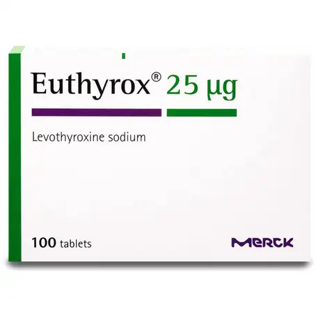 EUTHYROX 25 MCG 100 TABLETS