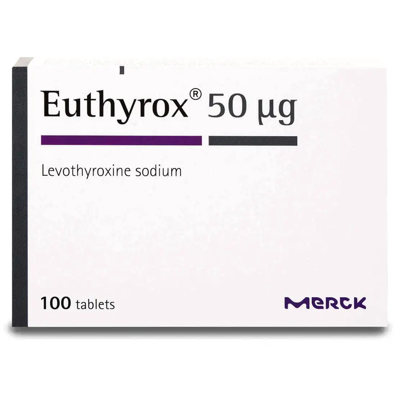 EUTHYROX 50 MCG 100 TABLETS