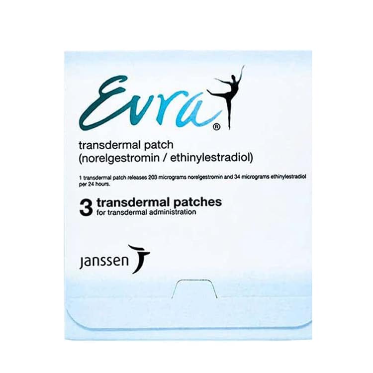 EVRA 3 TRANSDERMAL PATCHES