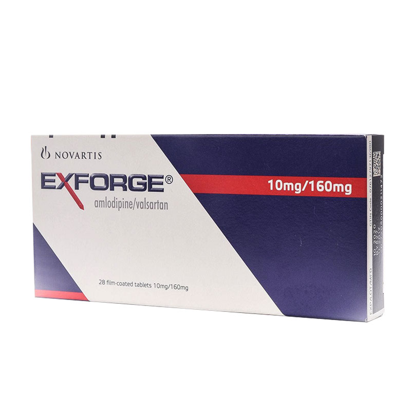 EXFORGE 10 MG/160 MG 28 TABLETS