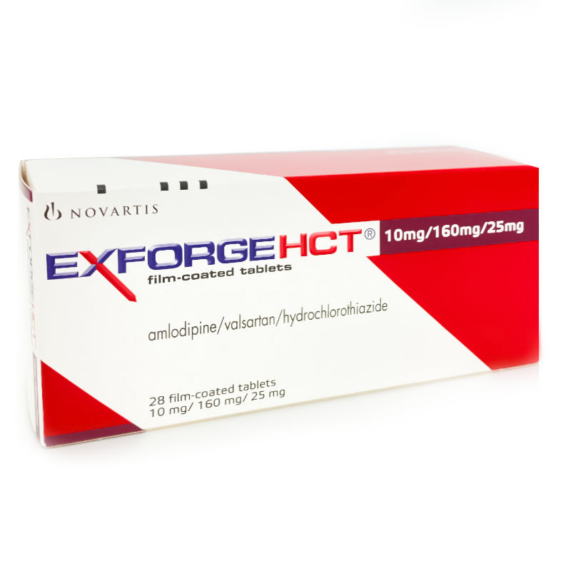 EXFORGE HCT 10 MG/160 MG/25 MG 28 TABLETS