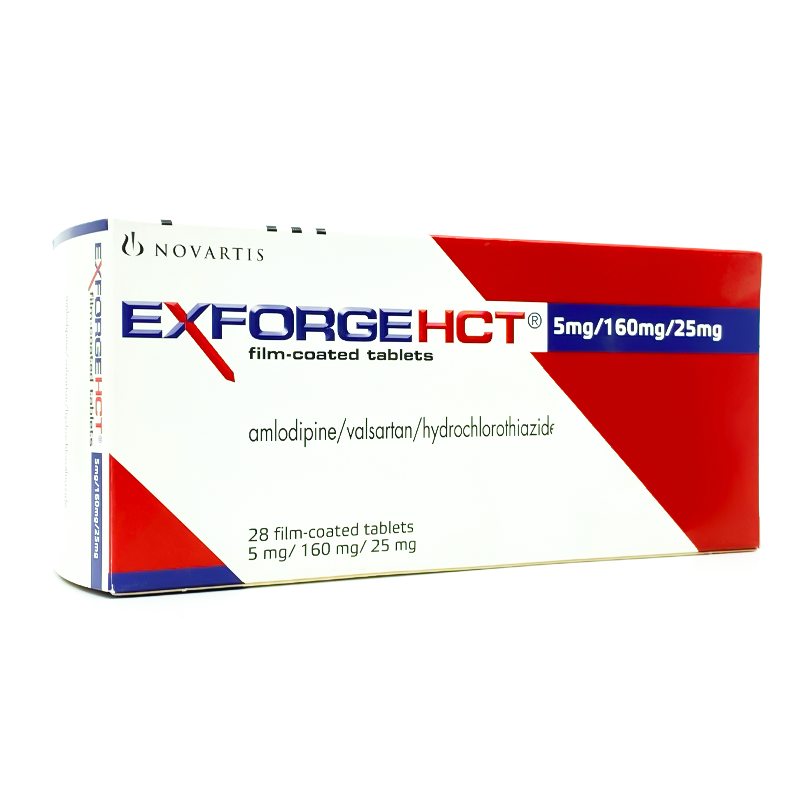 EXFORGE HCT 5MG/160MG/25MG 28 TABLETS