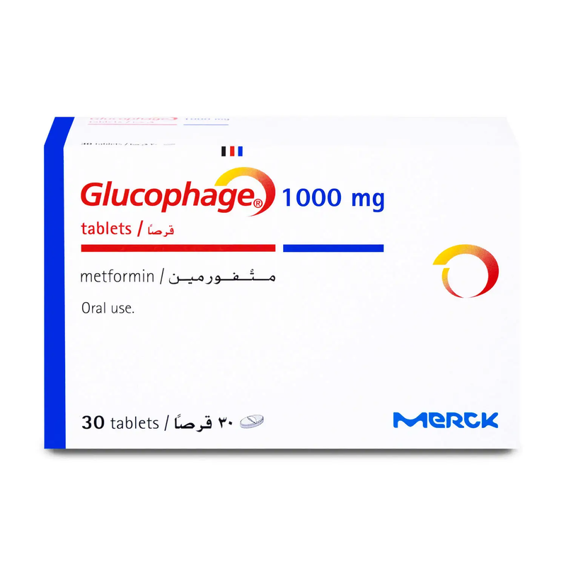 GLUCOPHAGE 1000 MG 30 TABLETS