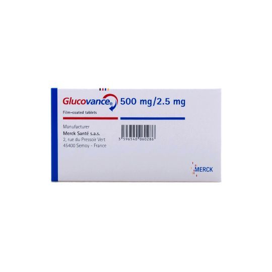 GLUCOVANCE 500 MG/ 2.5 MG 30 TABLETS