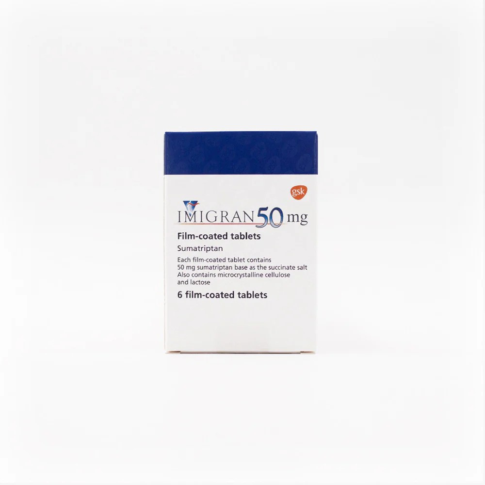 IMIGRAN 50 MG 6 TABLETS