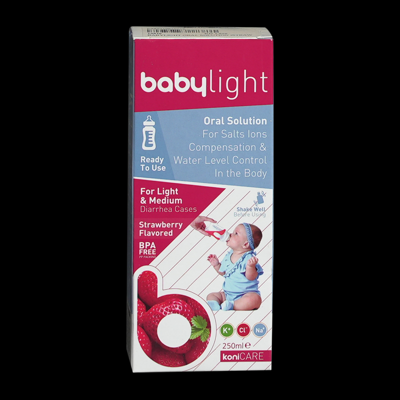 KONICARE BABYLIGHT ORAL SOLUTION STRAWBERRY 250ML