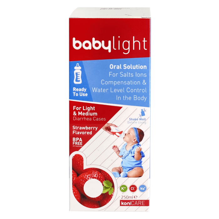 [I137783] KONICARE BABYLIGHT ORAL SOLUTION STRAWBERRY 250ML