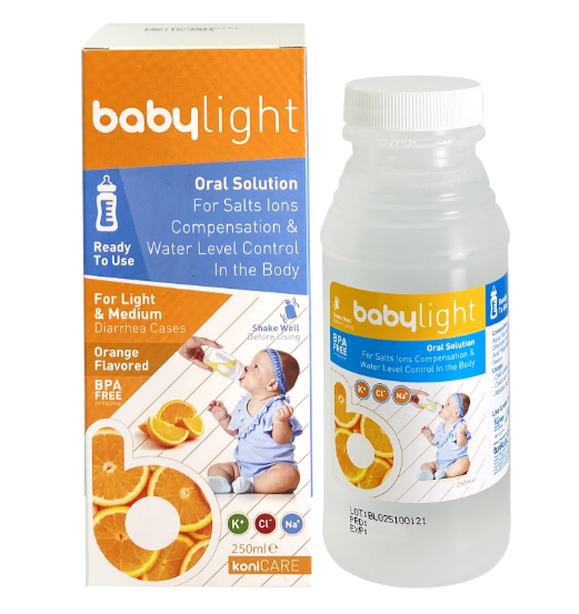 KONICARE BABYLIGHT ORAL SOLUTION ORANGE 250ML