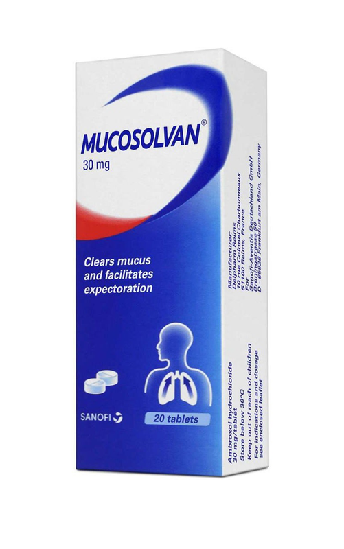 MUCOSOLVAN 30 MG 20 TABLETS