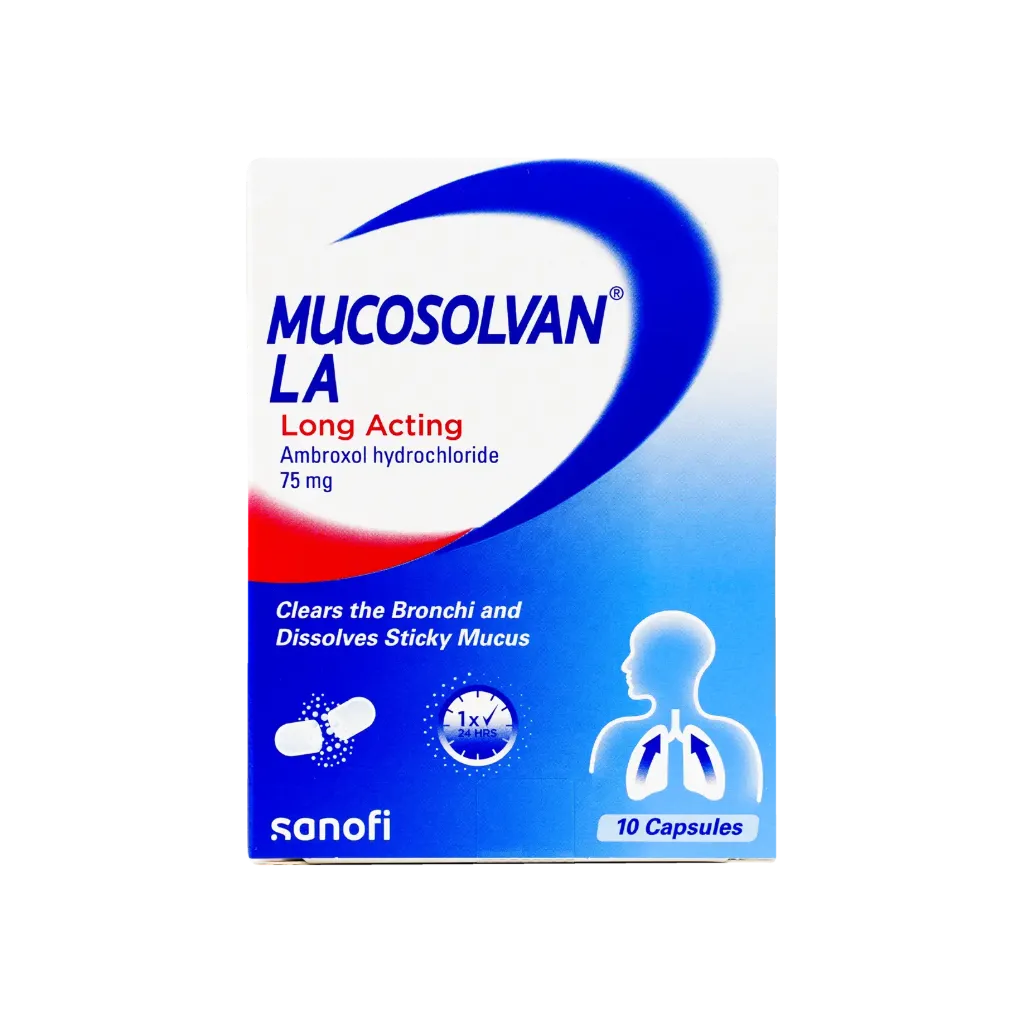 MUCOSOLVAN LA 75MG 10CAPSULES