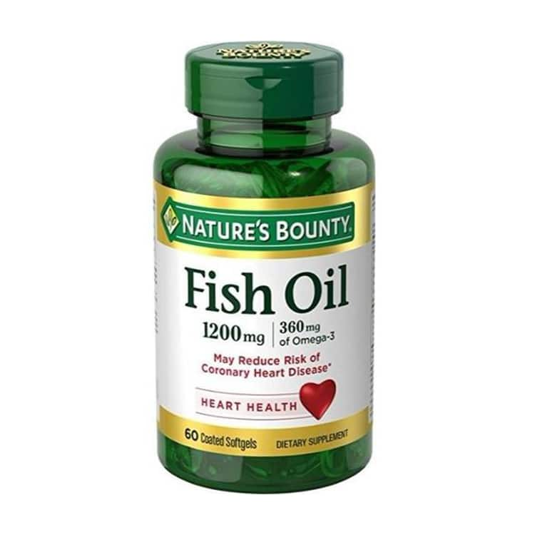 NATURE'S BOUNTY FISH OIL 1200 MG 60 SOFTGELS