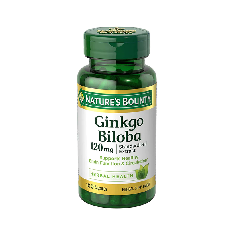 NATURE'S BOUNTY GINKGO BILOBA 100 CAPSULES