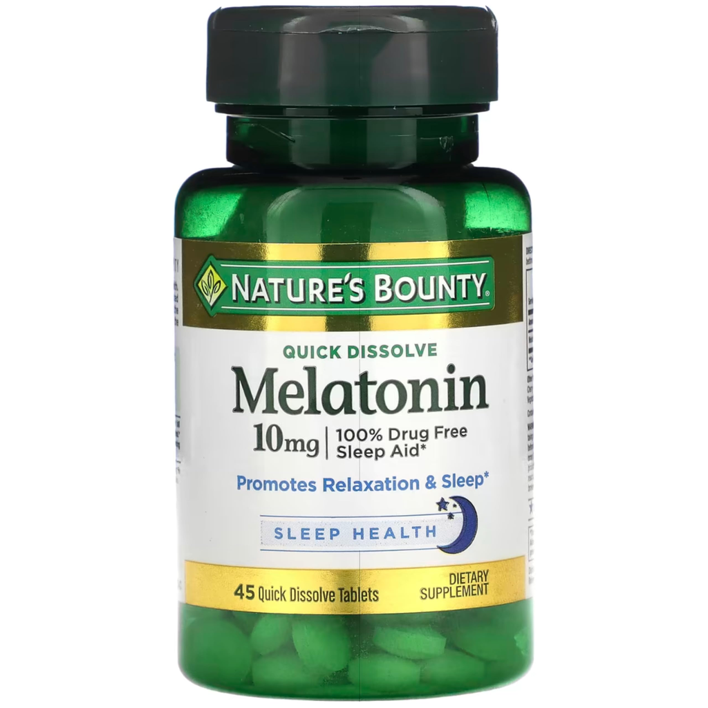 NATURE'S BOUNTY MELATONIN 10 MG 45 Q.D.TABLETS