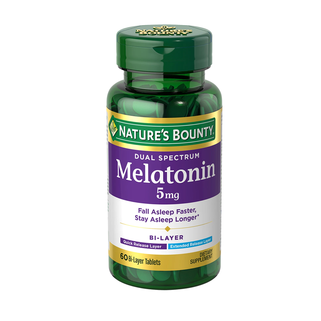 NATURE'S BOUNTY MELATONIN 5 MG 60 TABLETS