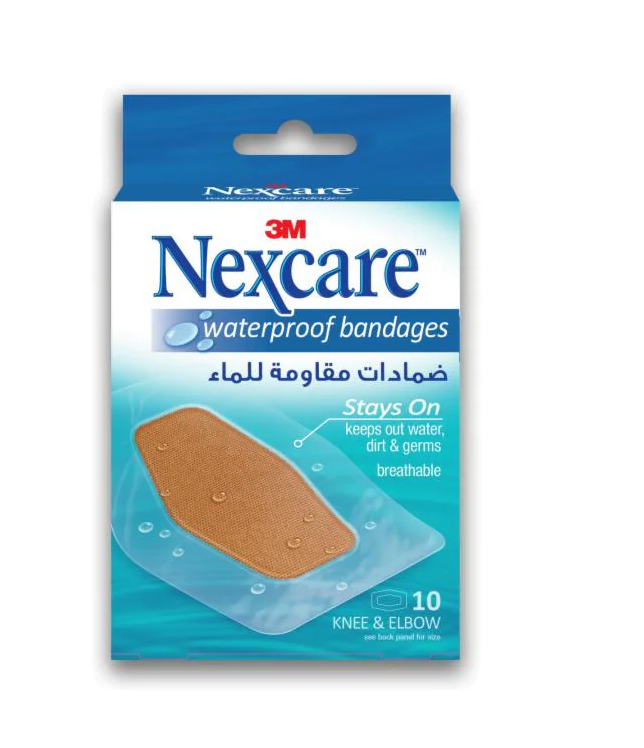 NEXCARE AB. WATER PROOF BANDS 60X89MM 10 PCS