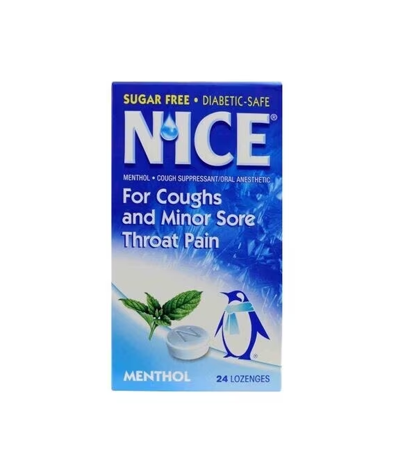 NICE MENTHOL 24 LOZENGES