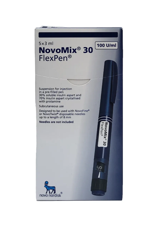 NOVOMIX 30 FLEXPEN 100 IU 3 ML 5'S