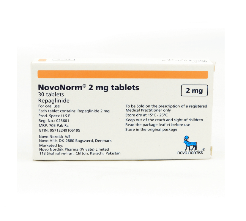 NOVONORM 2 MG 30 TABLETS