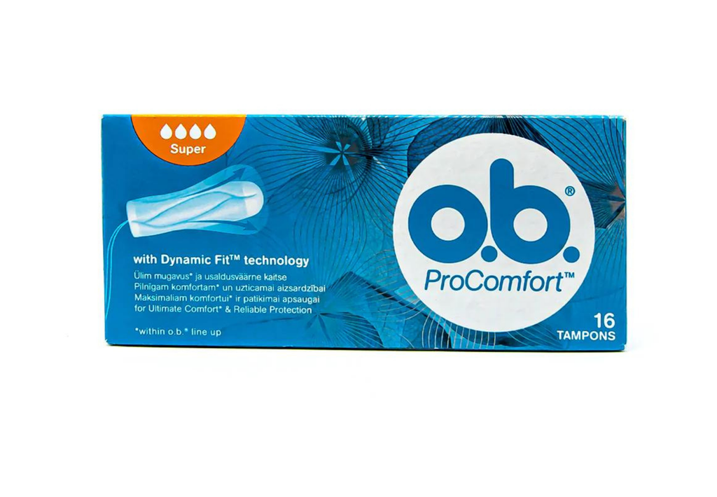 O.B. TAMPONS SUPER 16'S