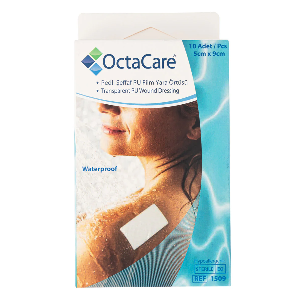 OCTACARE TRANSPARENT PU WOUND DRESSING 5 CMX9 CM