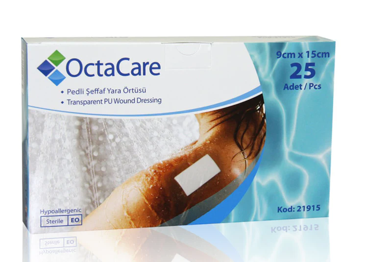 OCTACARE TRANSPARENT PU WOUND DRESSING 9 CM X 15 CM