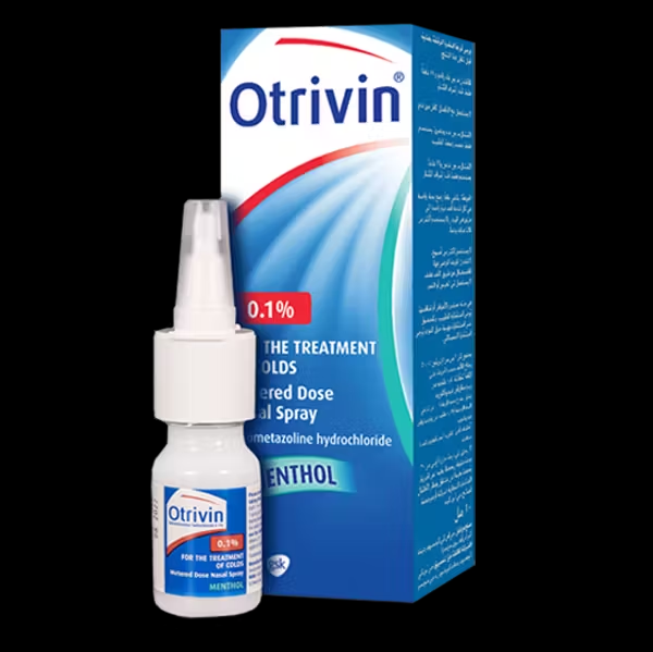 OTRIVIN MENTHOL NASAL SPRAY 0.1% 10 ML