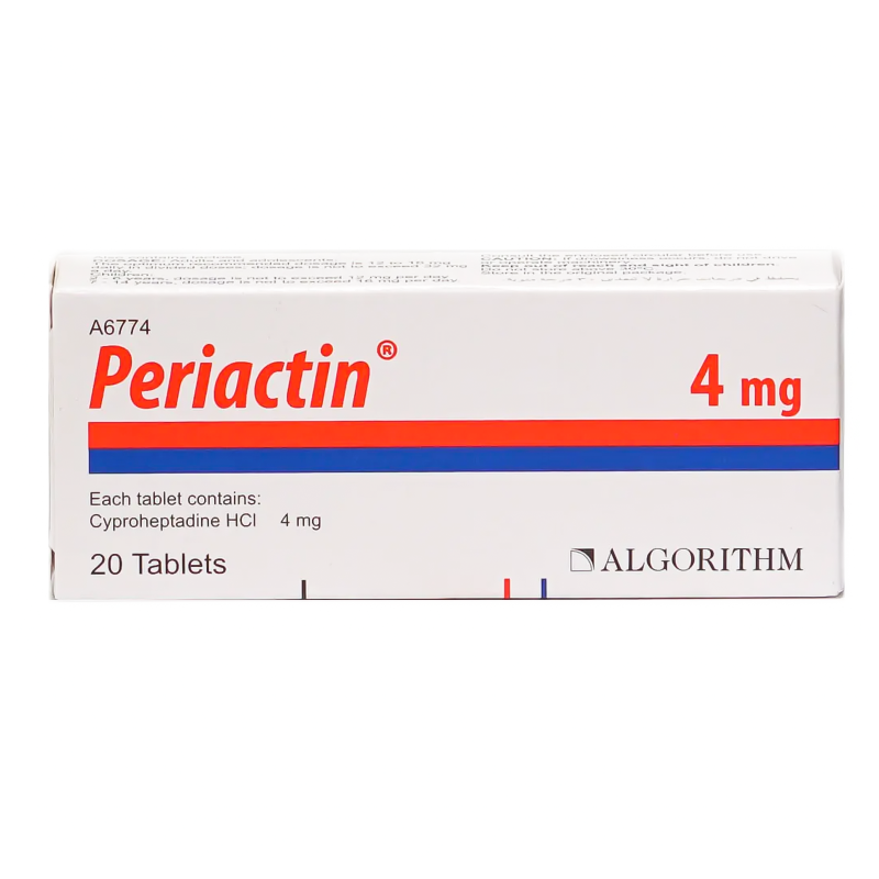 PERIACTIN 4 MG 20 TABLETS