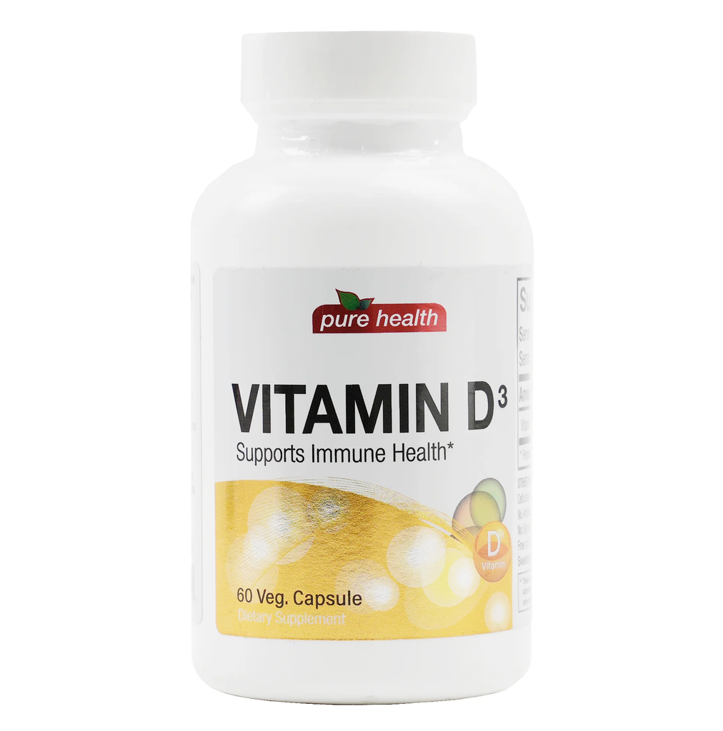 PURE HEALTH VITAMIN D 5000 IU 60 CAPSULES