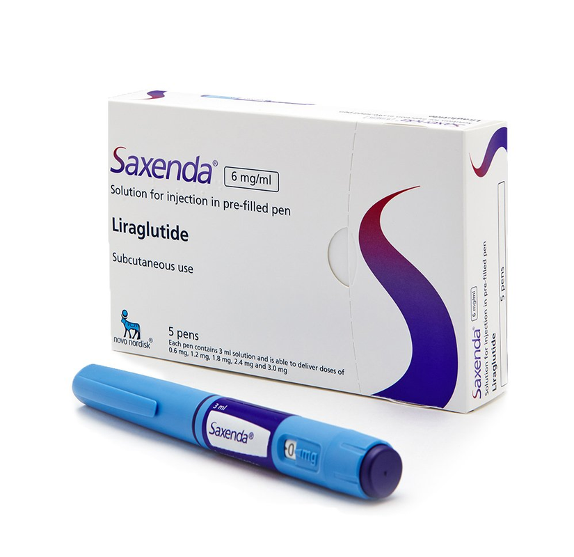 SAXENDA SOLUTION FOR INJECTION 6 MG/ML 5 X 3 ML