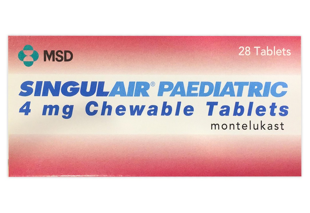 SINGULAIR 4 MG PED 28 TABLETS