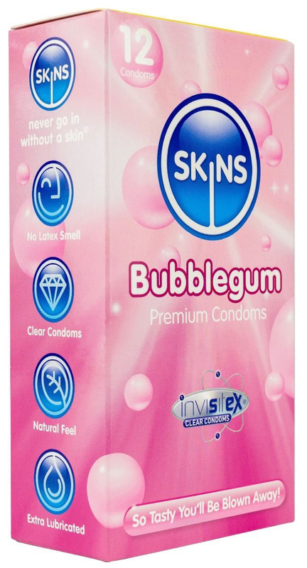 SKINS BUBBLEGUM 12 CONDOMS