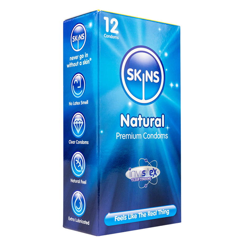 SKINS NATURAL 12 CONDOMS