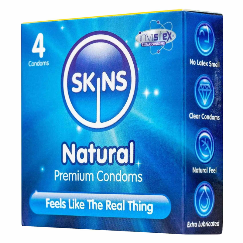 [I138304] SKINS NATURAL 4 CONDOMS
