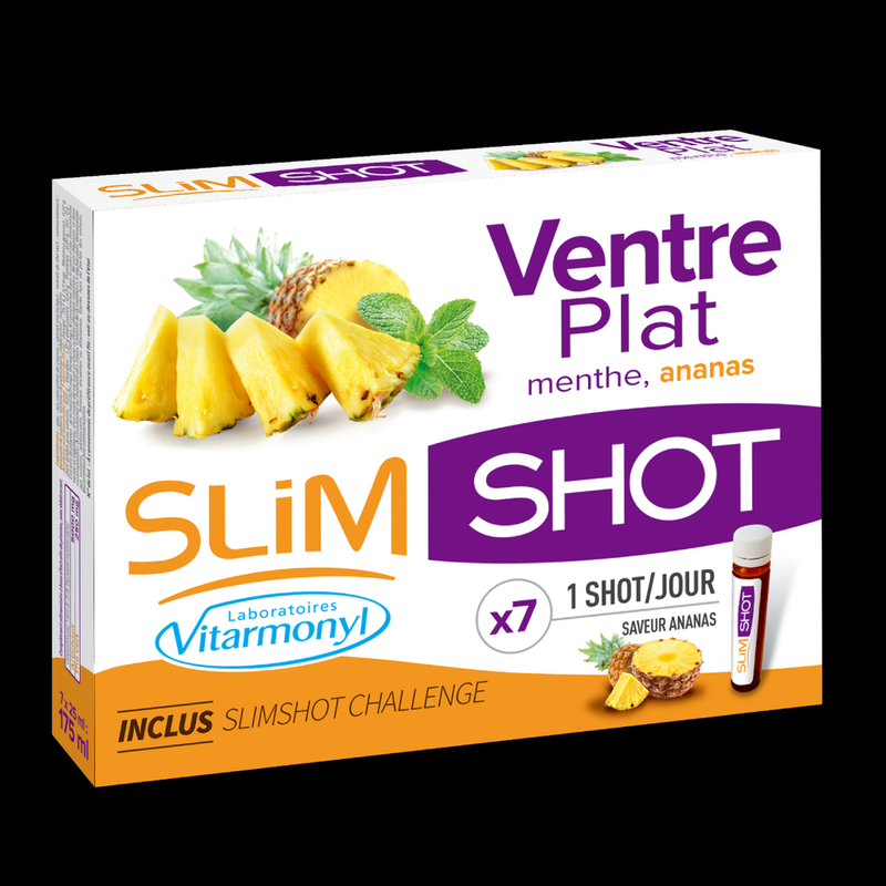 SLIM SHOT BIORIGINE VENTRE PLAT 7*25 ML VIALS